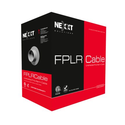 Cable Nexxt FPLR, Sistema de Alarma, 2X16, No Blindado de 1 Par, 16AWG, PVC, Rojo