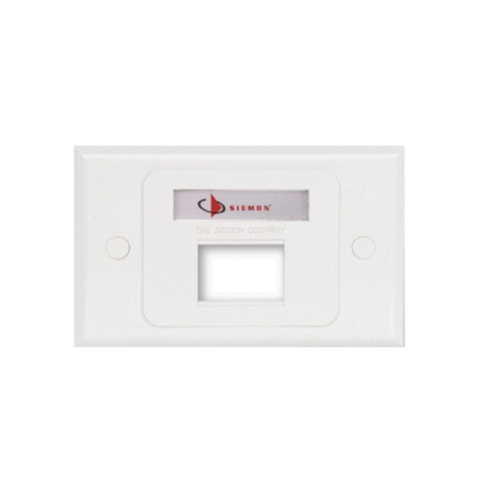 Faceplate Siemon MAX, Horizontal, Blanco, Dos Puertos