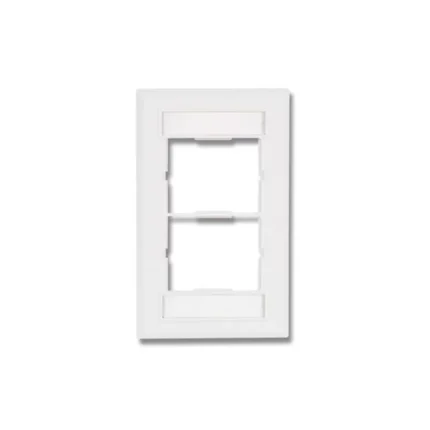 Faceplate Siemon, CT, 2 Espacios, Vertical, Blanco