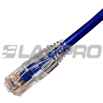Patch Cord Cat6 Ultradelgado Sin Blindar 26AWG Multifilar Chaqueta CM Azul